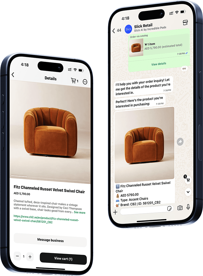 Integrated product catalog and seamless ordering